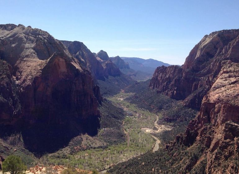 Angels Landing Trail View Zion National Park