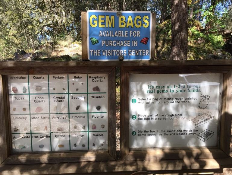 Gem Bags at the Visitor Center