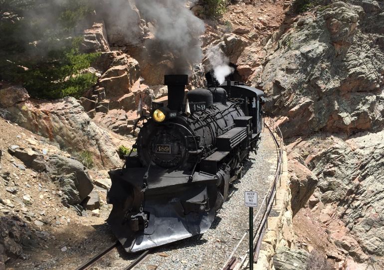 Steam Train with Snow Plow