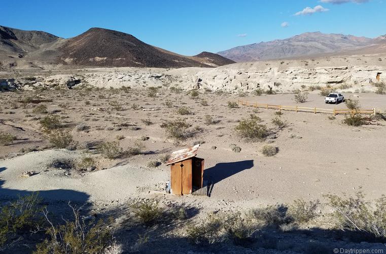 Outhouse near the parking area