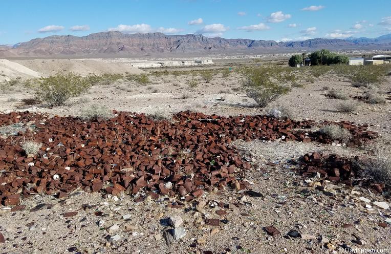 Piles of tine cans