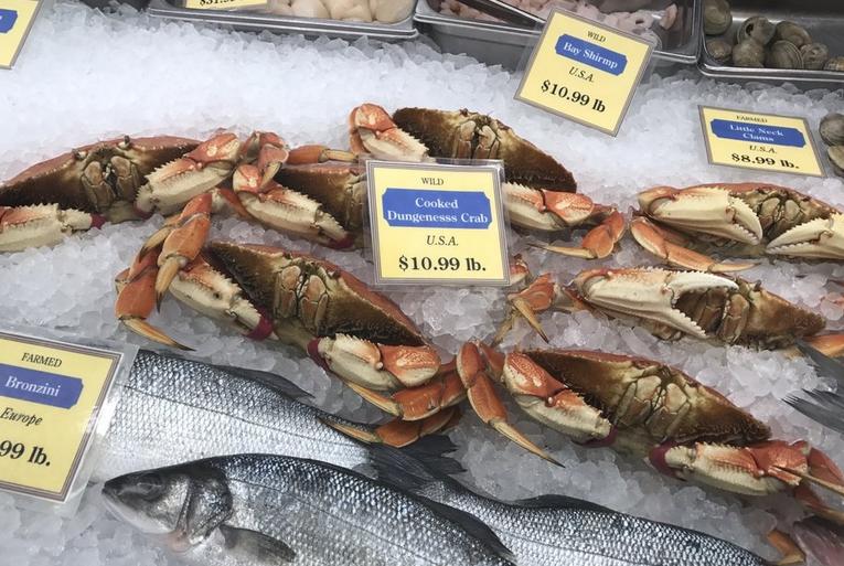 San Francisco Ferry Building Dungeness crab