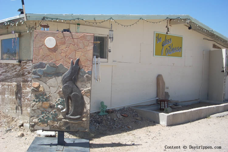 Glass Outhouse Art Galley 29 Palms