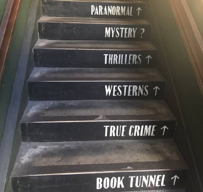 Last Bookstore Downtown Los Angeles Stairs