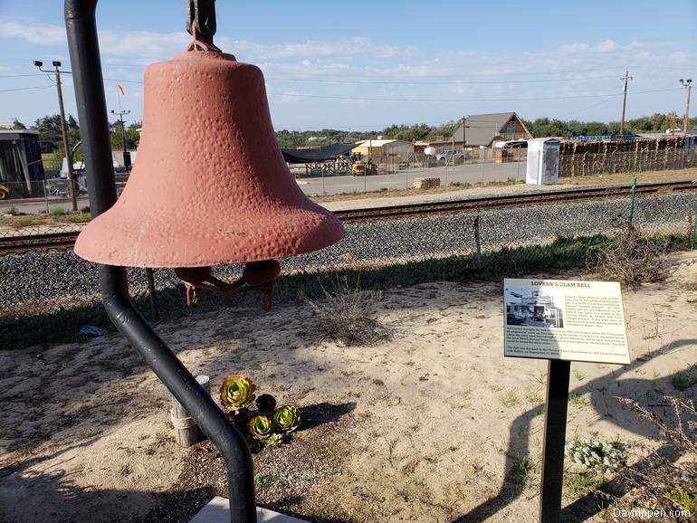 Oceano Train Depot Lovern's Clam Bell