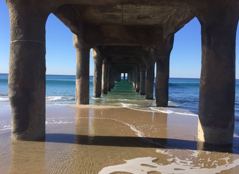 Under the Manhattan Beach Pier