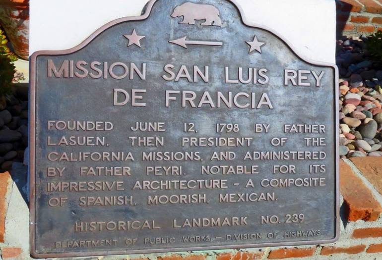 Mission San Luis Rey Historical Landmark No. 239