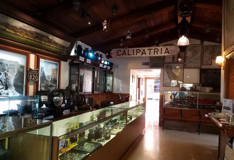 Inside the Lomita Railroad Museum