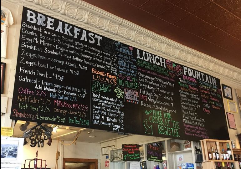 General Store Menu Randsburg CA