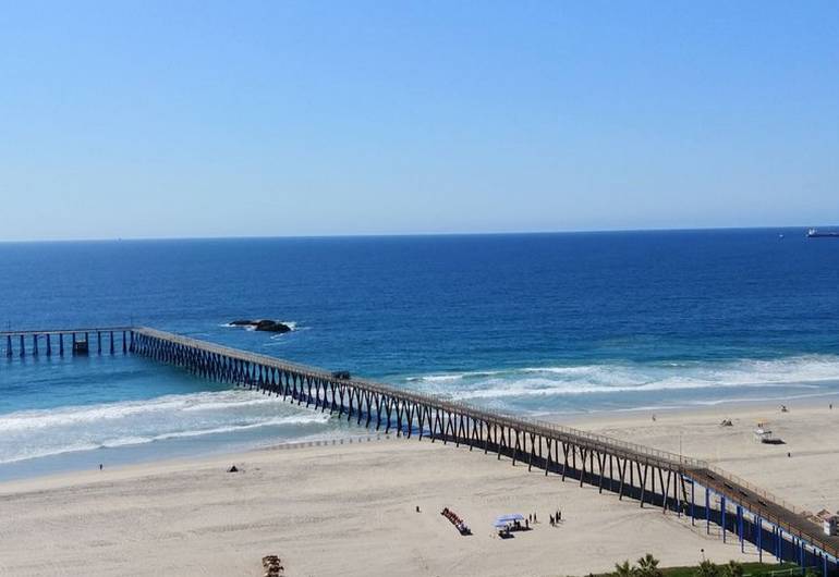 Rosarito Beach Pier Bay California