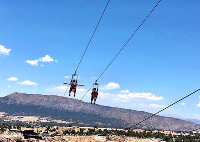 Zipline across Royal Gorge