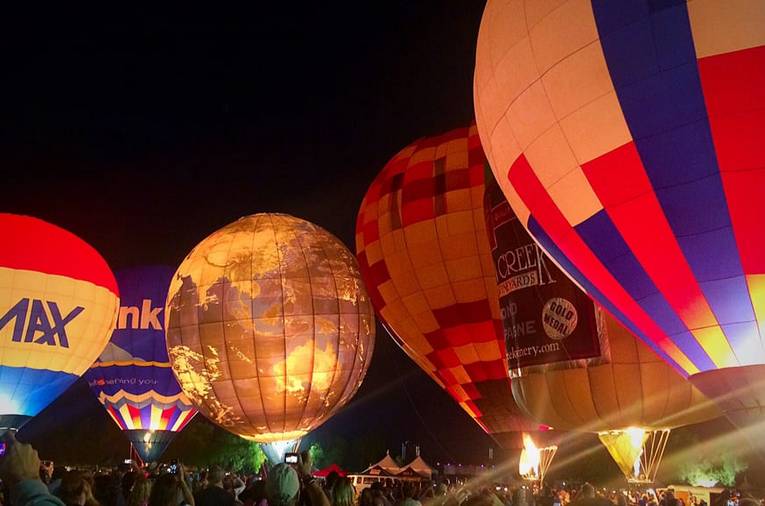 Evening Glow Balloon Launch