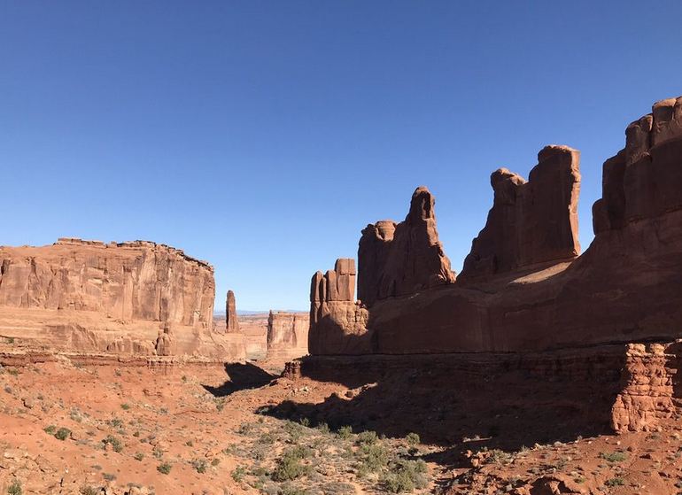 Sandstone rock formations southeast Utah